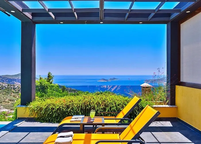 5 Bedroom Seaview With Private Pool And Jacuzzi Vila Kalkan