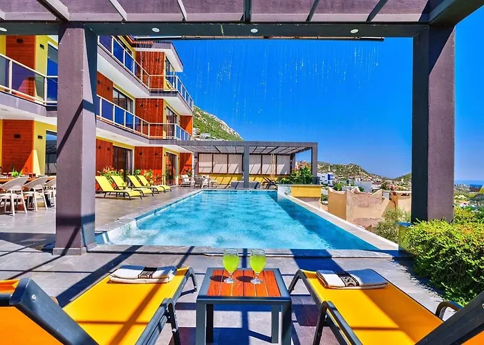 5 Bedroom Seaview With Private Pool And Jacuzzi Kalkan