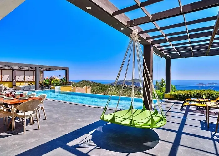 5 Bedroom Seaview With Private Pool And Jacuzzi * Kalkan