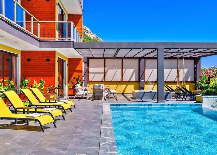 5 Bedroom Seaview With Private Pool And Jacuzzi * Kalkan