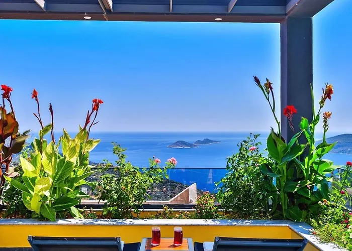 Vila 5 Bedroom Seaview With Private Pool And Jacuzzi Kalkan